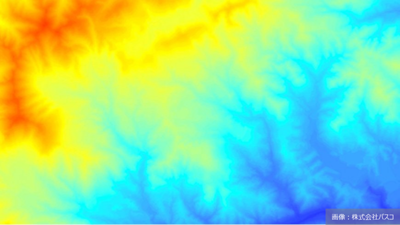 地形が描く、グラデーションのアート